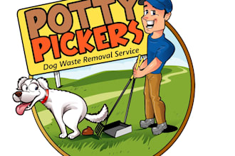 design a professional pet waste removal logo for your business