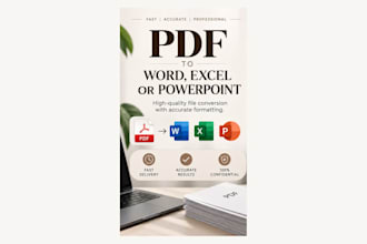 convert PDF files to word or excel