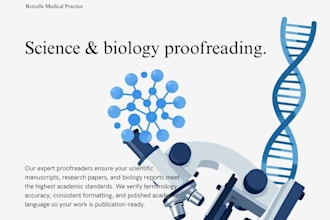 proofread and edit biology medical documents
