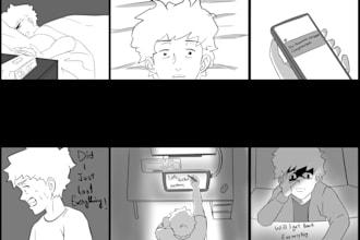 draw storyboards for your comic, movie and game
