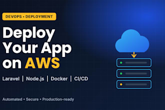 develop and deploy your laravel or nodejs app on AWS with docker and cicd
