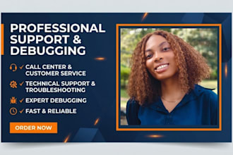 do call center, customer support, service and debugging