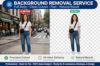 do remove background full body clean cutout in 24 hours