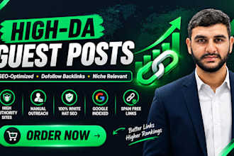 publish article with SEO guest posting service and high da guest post backlinks