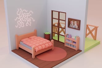 create isometric rooms for games