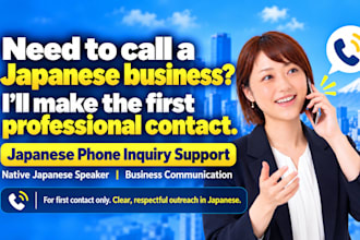 make the first professional contact with a japanese business