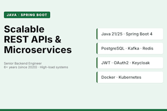 develop scalable java spring boot rest apis and microservices