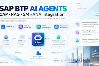 build sap btp ai agents with cap, rag and s4hana integration