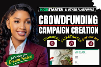 do kickstarter crowdfunding campaign creation promotion on indiegogo gofundme