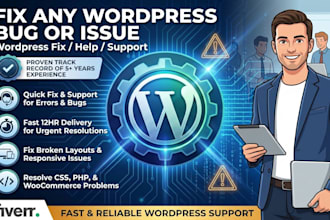 fix wordpress errors, white screen and plugin conflicts fast