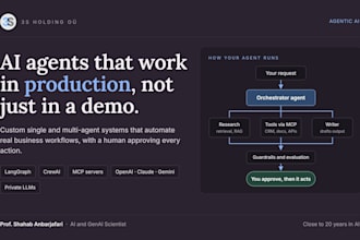 build custom ai agents with langgraph, crewai and mcp for your business