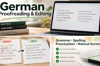 proofread and correct your german text