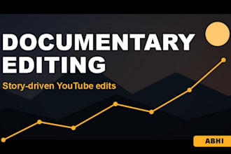 edit documentary style youtube videos with storytelling and b roll