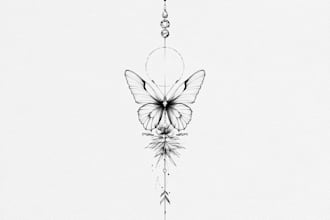 design elegant minimalist fine line tattoo art