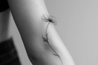 custom linework tattoo design unique fine line tattoo