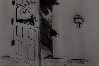 draw horror illustrations and sketches