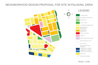create a professional urban master plan and site layout