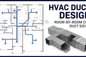 fix hot and cold rooms with hvac duct design, sizing and airflow report