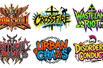 do old school crossover thrash speed metal and punk logo