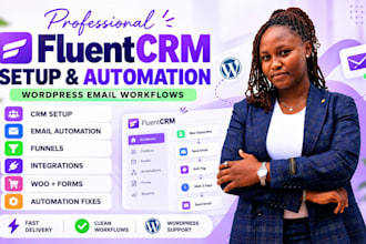 setup fluentcrm automation and wordpress email marketing workflows