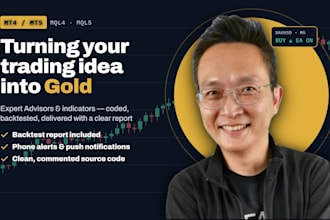 code and backtest your mt4 mt5 expert advisor or indicator