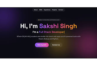 build a modern react and tailwind website