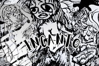create horror and gore comic art