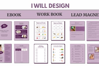 design lead magnet PDF, ebook and workbook