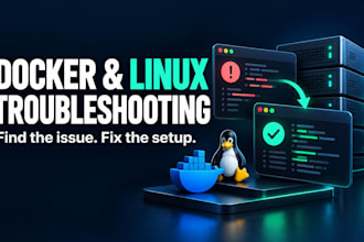 troubleshoot and fix docker and linux server issues