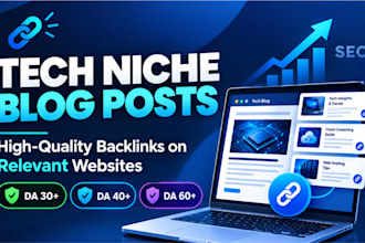 do relevant tech niche blog post through blogger outreach