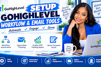 gohighlevel workflow open rate enable utm tracking option quick compose email