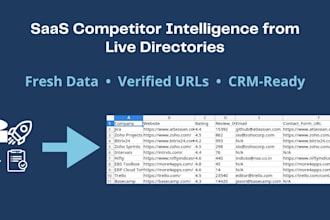 scrape live saas company data for your CRM