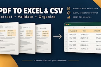extract data from consistent PDF layouts into excel or CSV