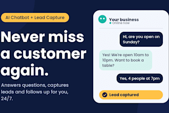 build an ai chatbot with lead capture and follow up for your business
