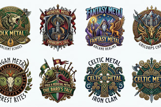 do folk metal medieval metal fantasy metal pagan metal logo