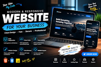 build a modern responsive website for your buisness