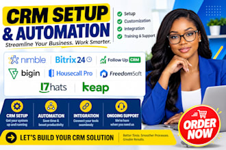 setup nimble bitrix24 follow up crm bigin housecall pro freedomsoft 17hats keap