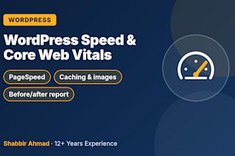 speed up wordpress and fix core web vitals for pagespeed