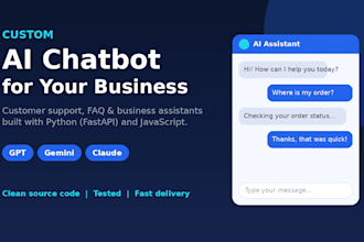 build a custom ai chatbot using gpt or gemini