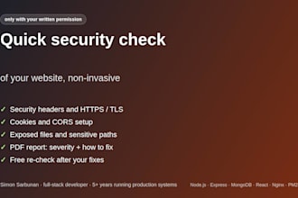 run a quick noninvasive security check of your website