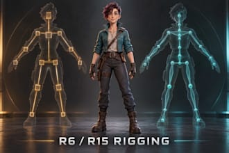 rig roblox characters for r6 and r15