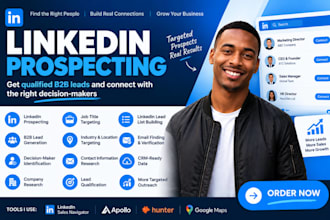 do linkedin prospecting and find qualified b2b leads