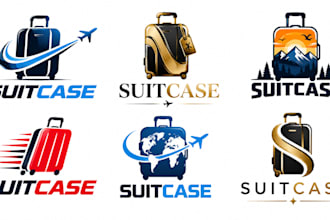 design a professional, luggage, travel, tourism, vacation, suitcase logo