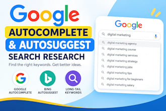 do google autocomplete and autosuggest research