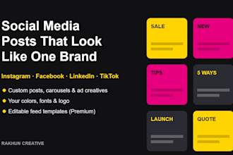 design social media posts and instagram templates