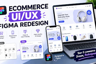 redesign your ecommerce website UI UX in figma