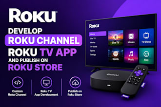 develop roku channel , roku tv app,and publish on roku store