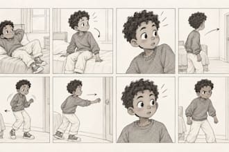 create hand drawn animation storyboards