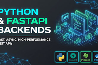 build fast python fastapi rest api and backend