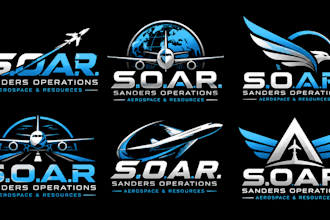 design a professional, airplane, airline, aerospace, flight, pilot aviation logo